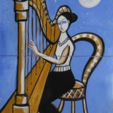 L'arpista al chiaro di luna